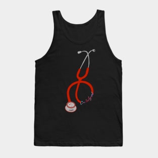 Cardiologist’s stethoscope Tank Top